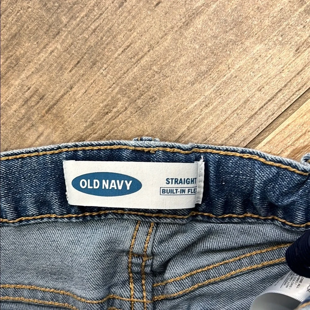 Old Navy Blue Straight-Leg Jeans Medium Weight